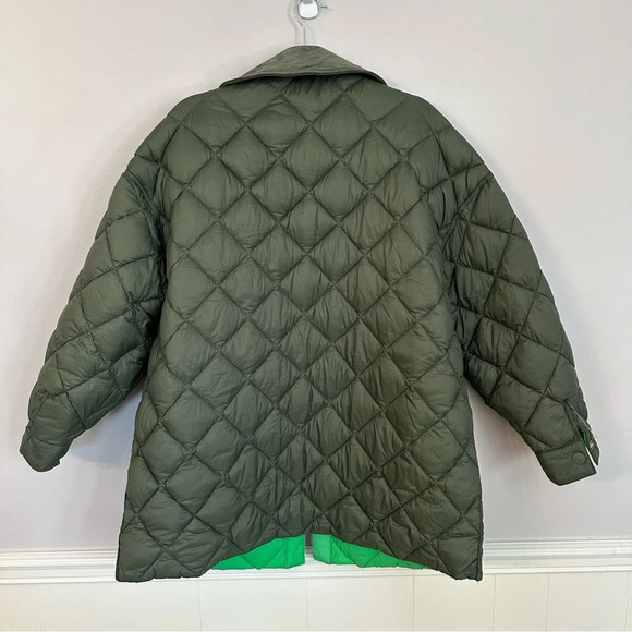 Calvin Klein Jeans Women’s Reversible Quilted Green Jacket Size L NWOT - Picture 12 of 12